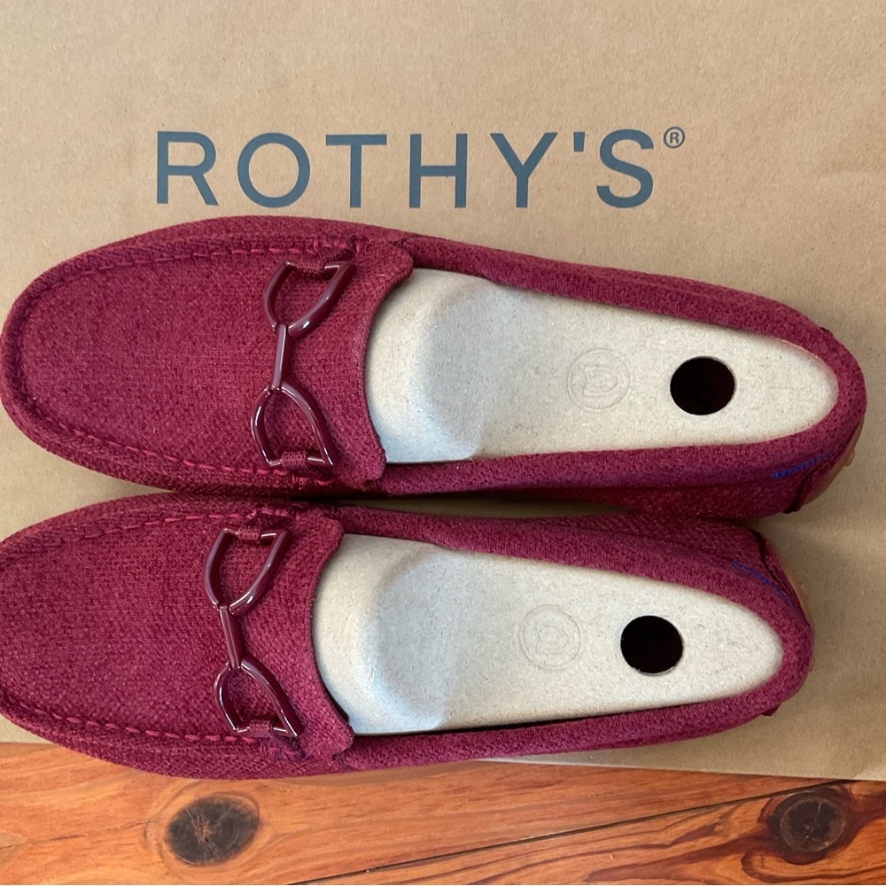 Rothy's Women's Double Bit Drivers in Cabernet - 8.5